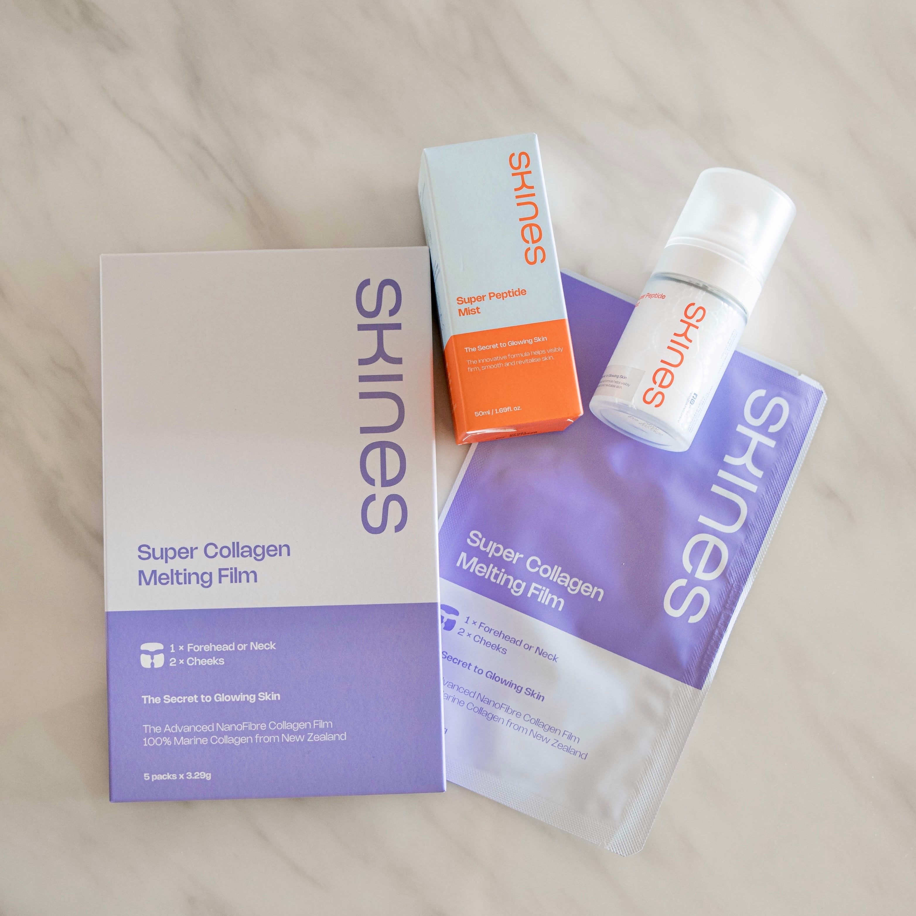 Collagen Melting Film & Peptide Mist Products | SKINES Beauty