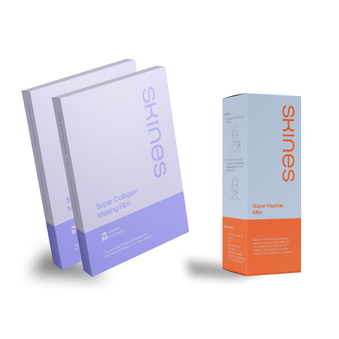 Super Collagen Boost Kit Packaging Mockup | SKINES Beauty